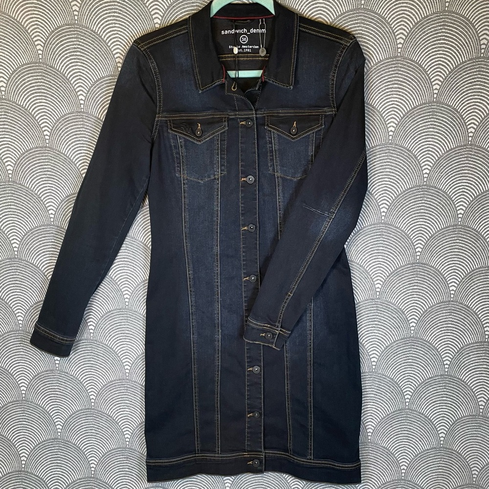 Sandwich Denim Dress NWOT
